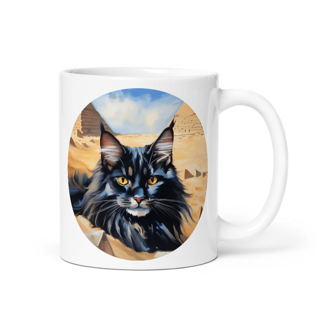 PugMug Custom Black Maine Coon Cat Mug