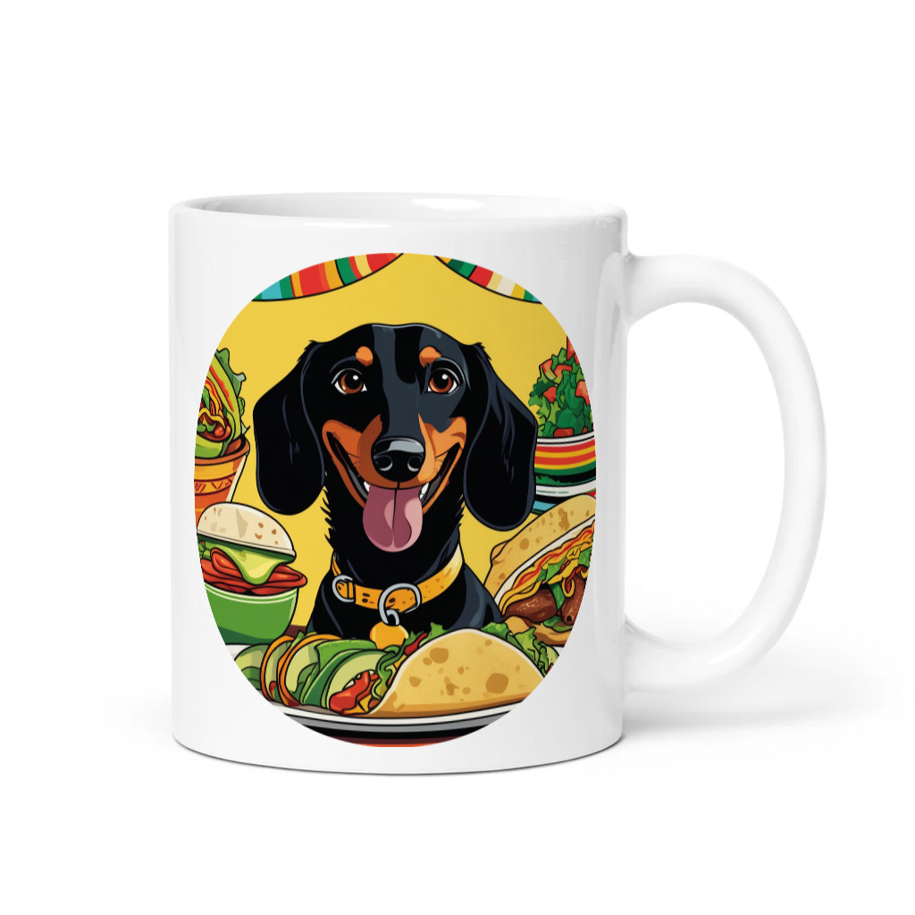 PugMug Custom Black Dachshund Mug