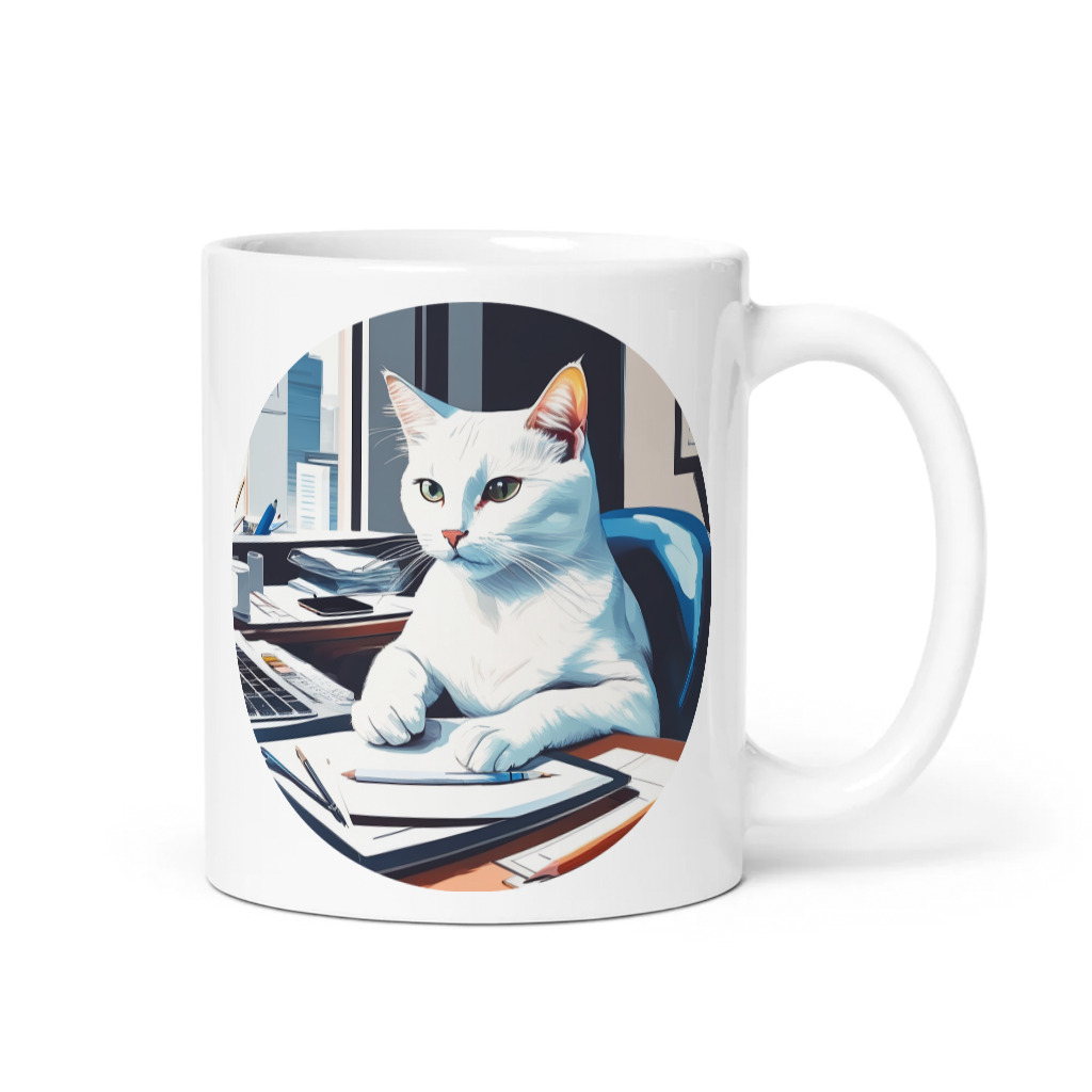 PugMug Custom White Companion Cat Mug