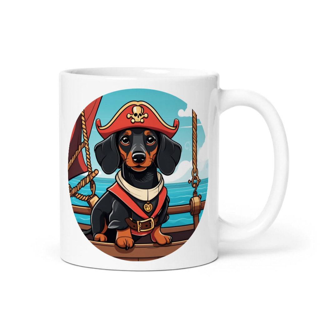 PugMug Custom Black Dachshund Mug