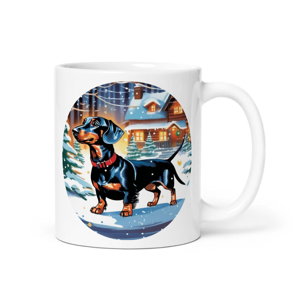 PugMug Custom Black Dachshund Mug