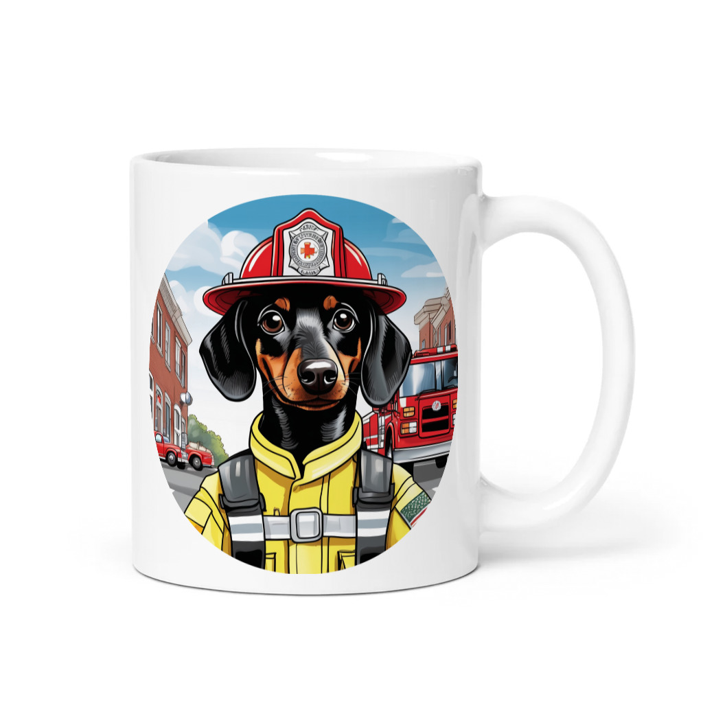 PugMug Custom Black Dachshund Mug