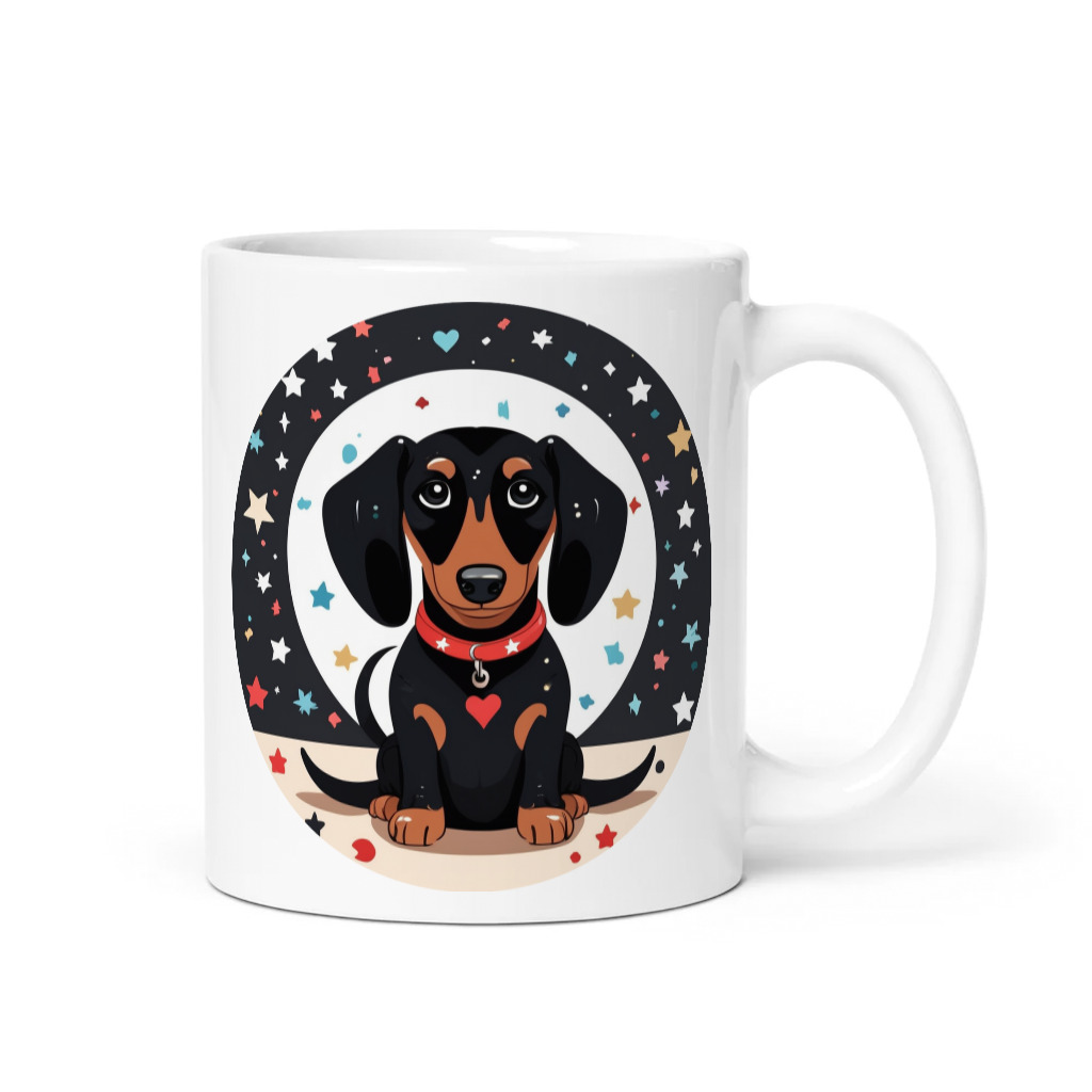 PugMug Custom Black Dachshund Mug