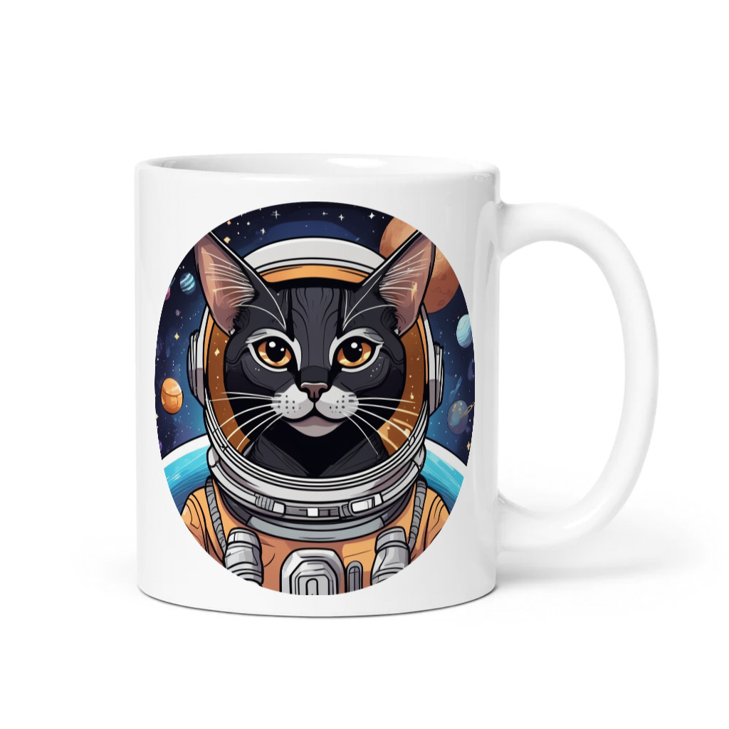 PugMug Custom Black Abyssinian Cat Mug