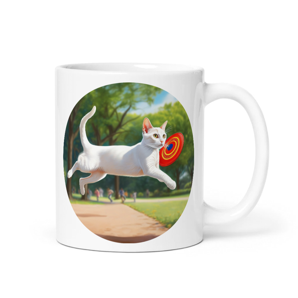 PugMug Custom White Abyssinian Cat Mug