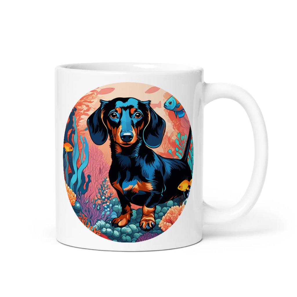 PugMug Custom Black Dachshund Mug