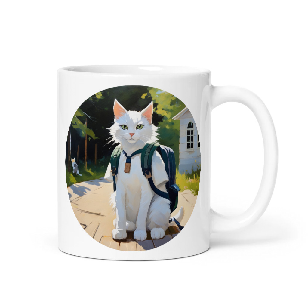 PugMug Custom White Companion Cat Mug