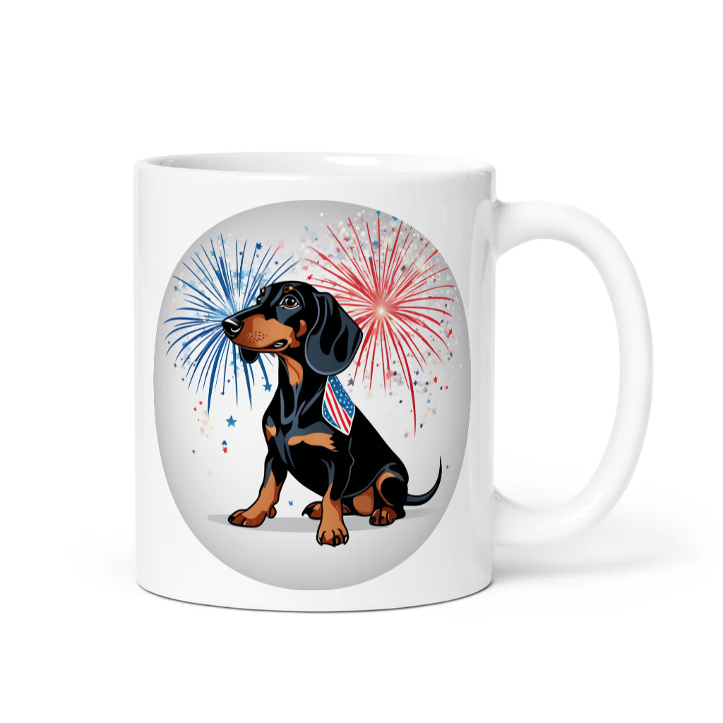 PugMug Custom Black Dachshund Mug
