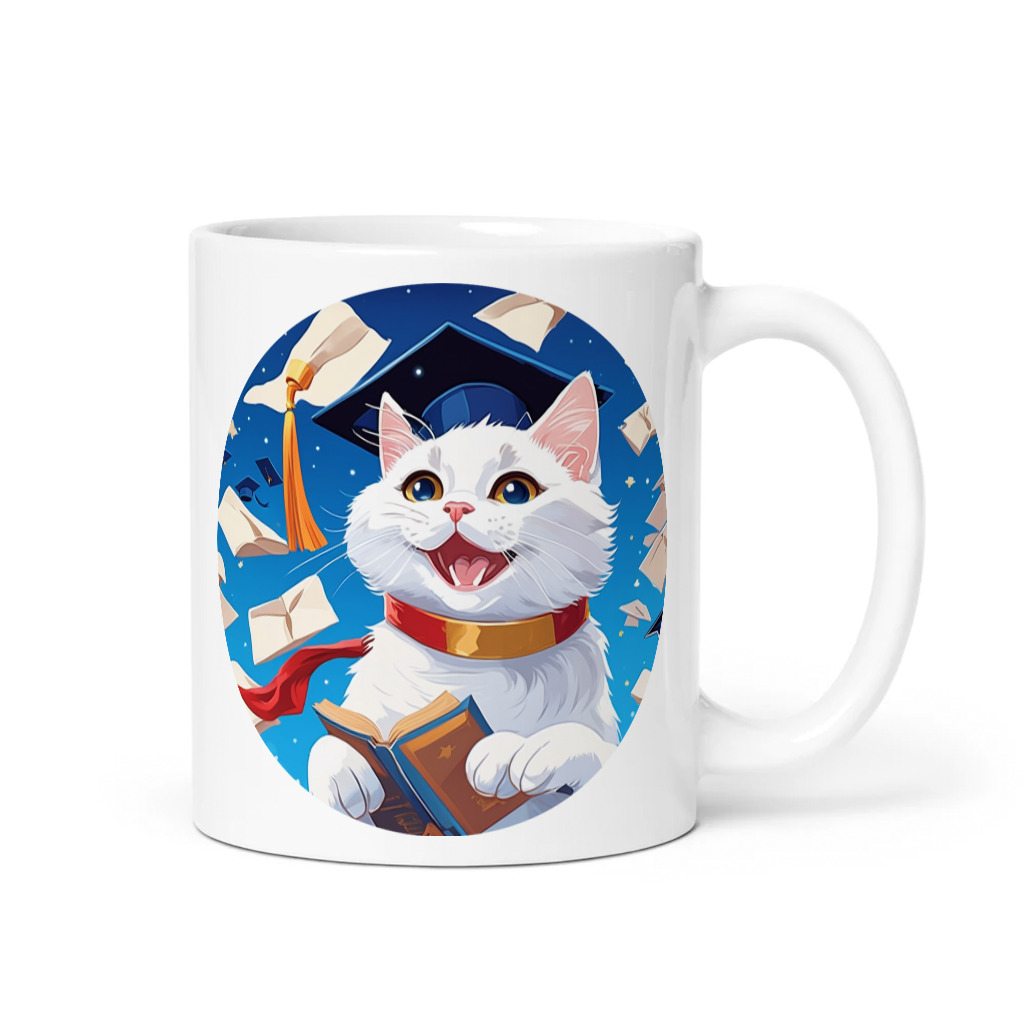 PugMug Custom White Companion Cat Mug