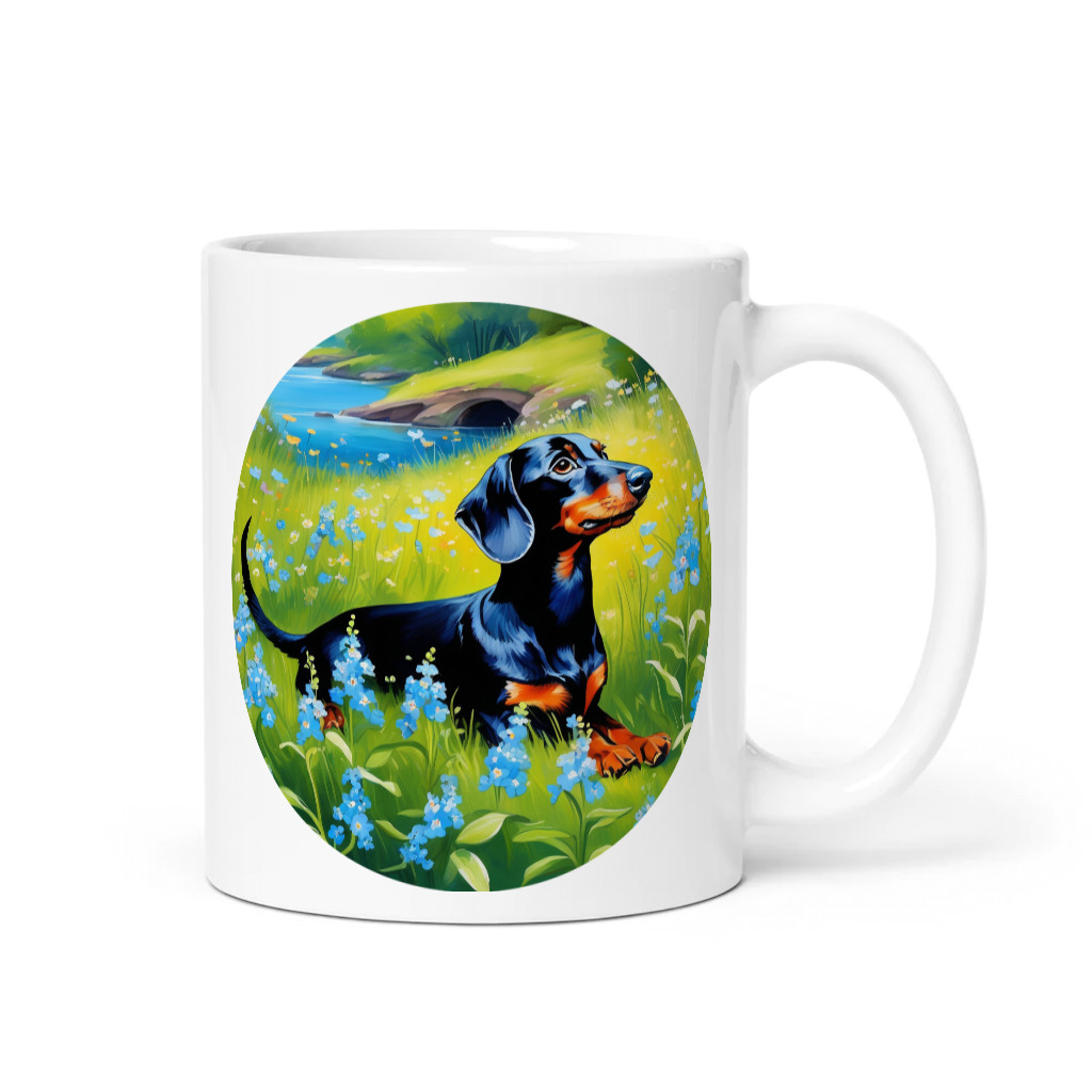 PugMug Custom Black Dachshund Mug
