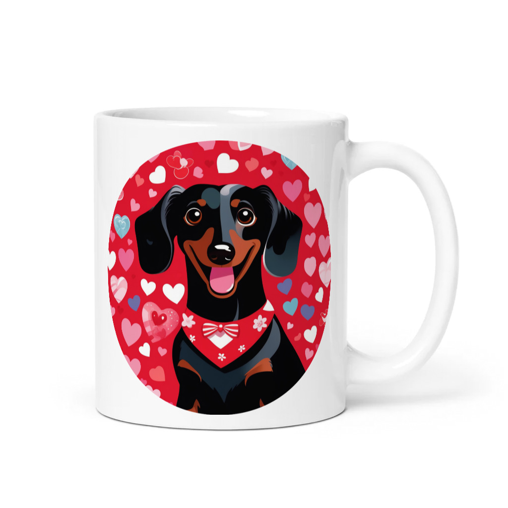 PugMug Custom Black Dachshund Mug
