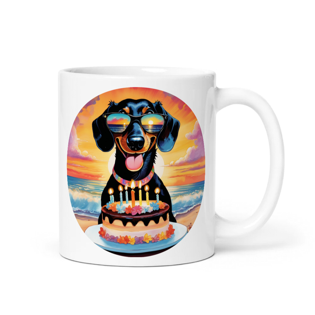 PugMug Custom Black Dachshund Mug
