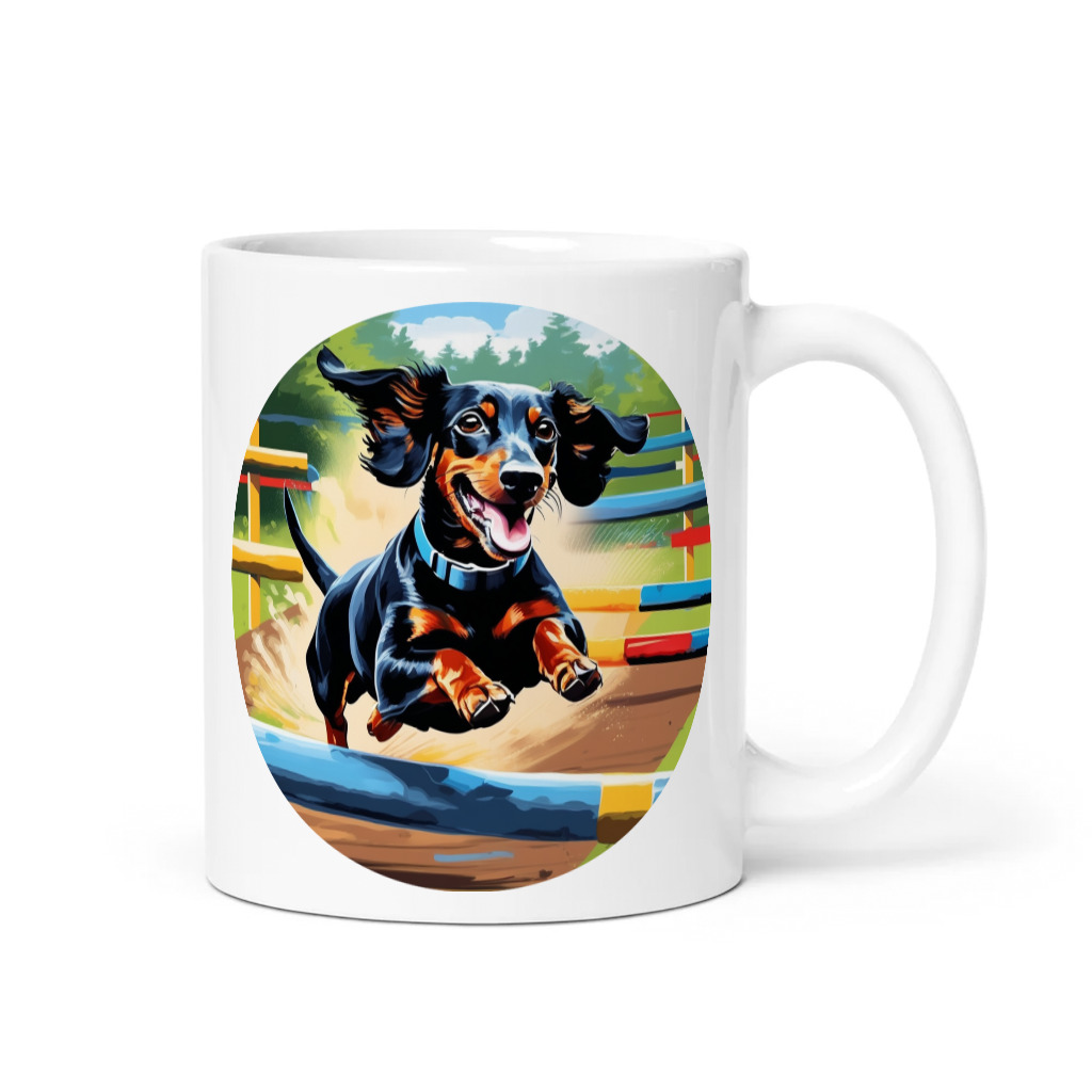 PugMug Custom Black Dachshund Mug