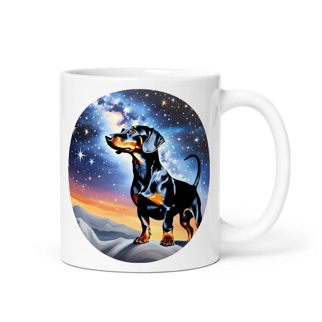 PugMug Custom Black Dachshund Mug