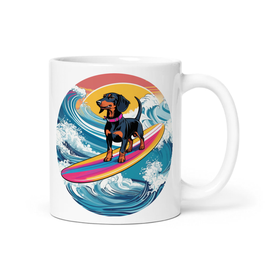 PugMug Custom Black Dachshund Mug