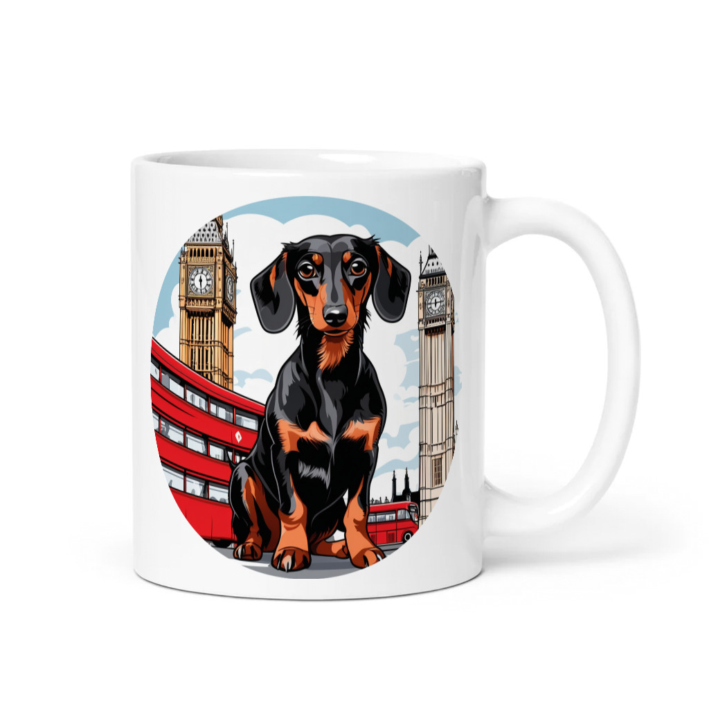 PugMug Custom Black Dachshund Mug