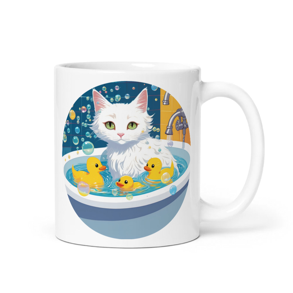 PugMug Custom White Companion Cat Mug