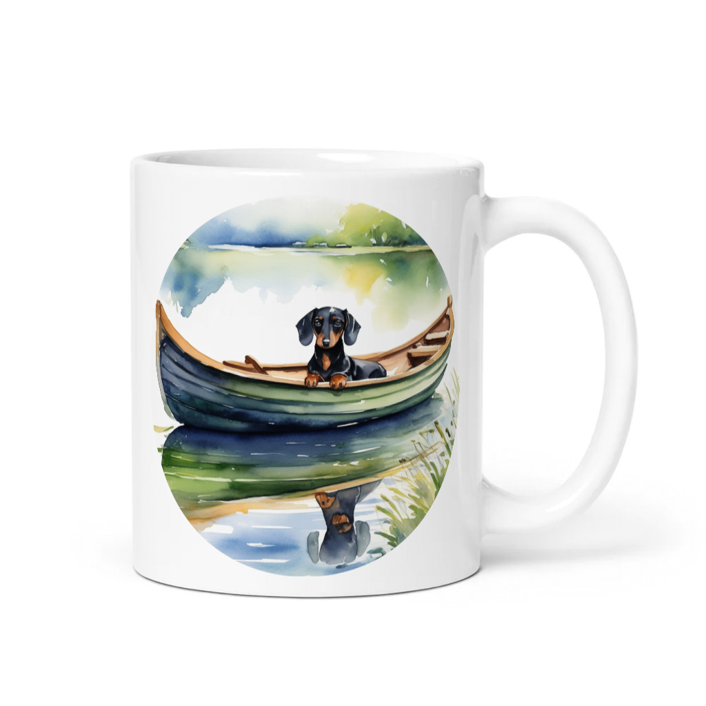 PugMug Custom Black Dachshund Mug