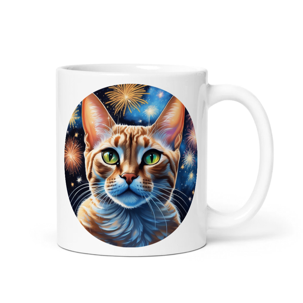 PugMug Custom Tabby Devon Rex Cat Mug