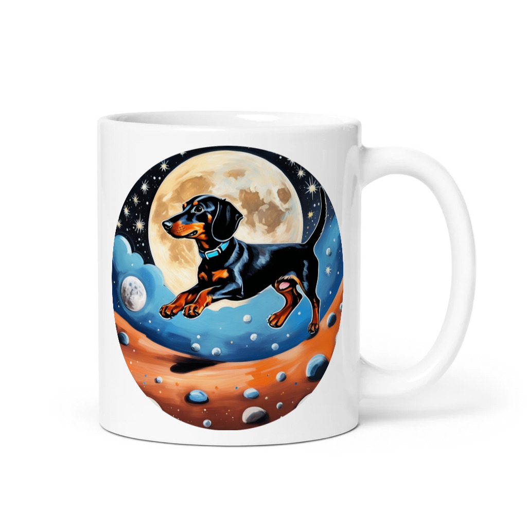PugMug Custom Black Dachshund Mug