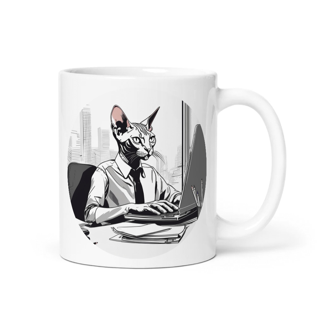 PugMug Custom Tabby Sphynx Cat Mug
