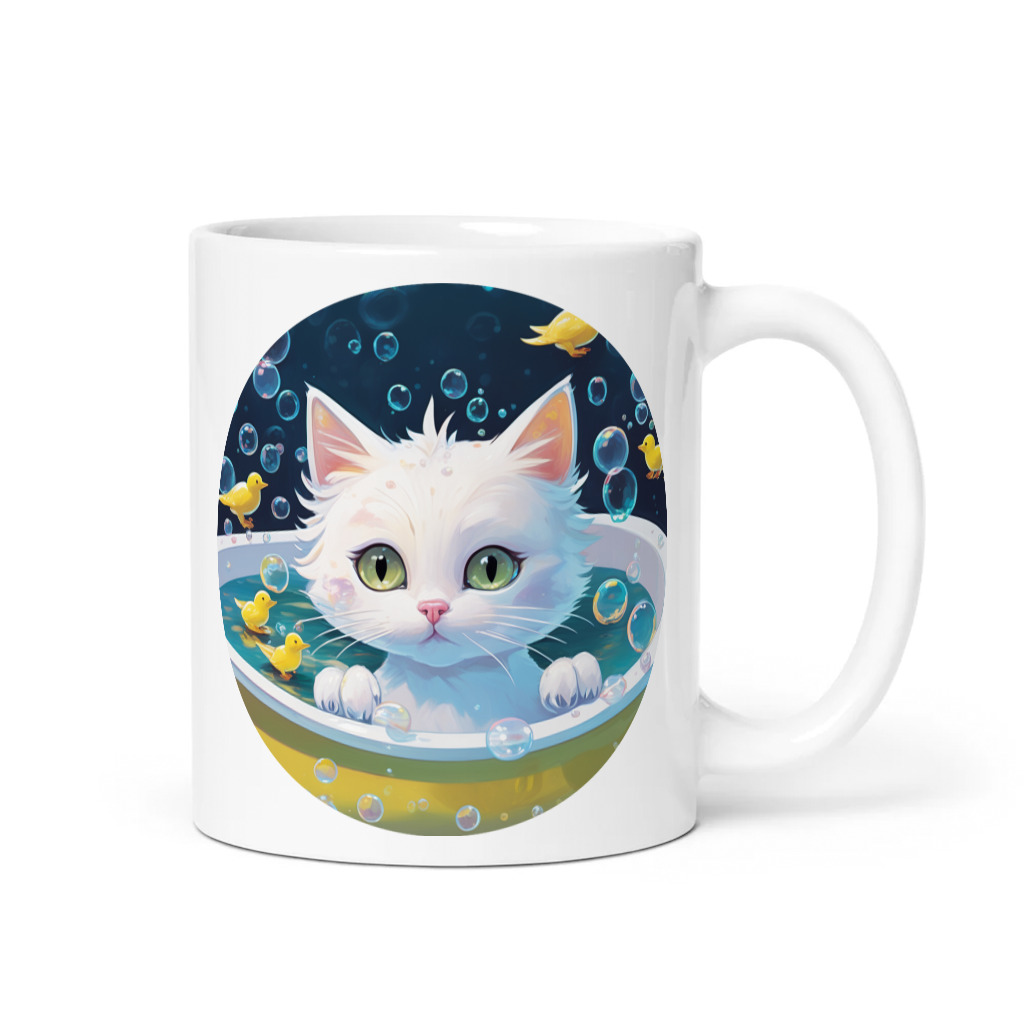 PugMug Custom White Companion Cat Mug