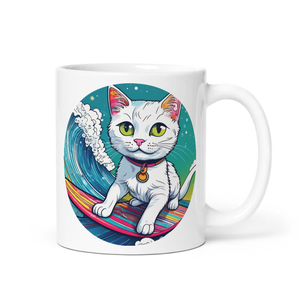 PugMug Custom White Companion Cat Mug