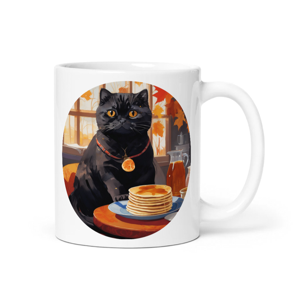 PugMug Custom Black Scottish Fold Cat Mug