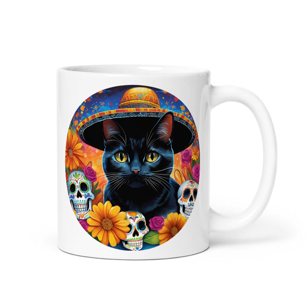 PugMug Custom Black British Shorthair Cat Mug