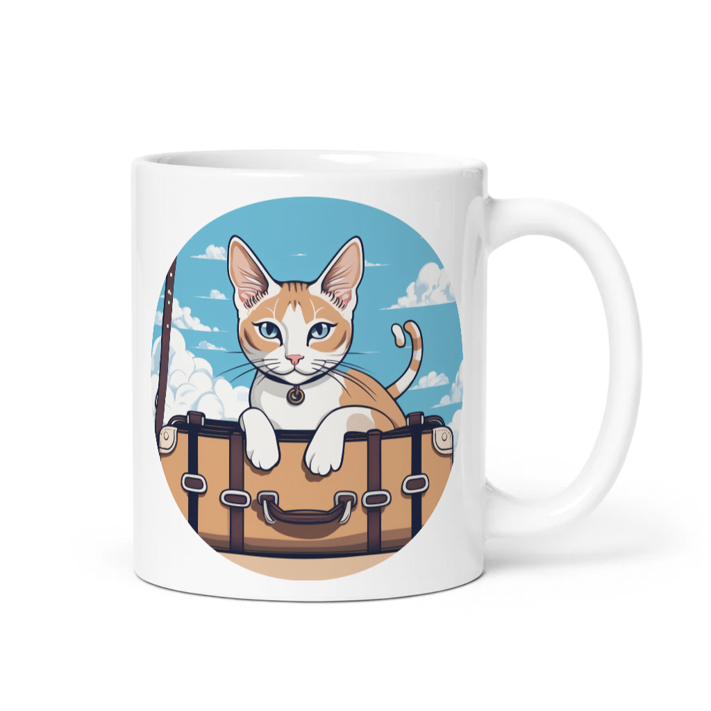 PugMug Custom White Abyssinian Cat Mug