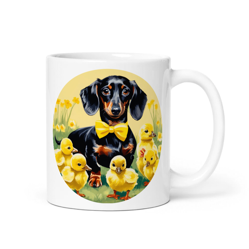 PugMug Custom Black Dachshund Mug