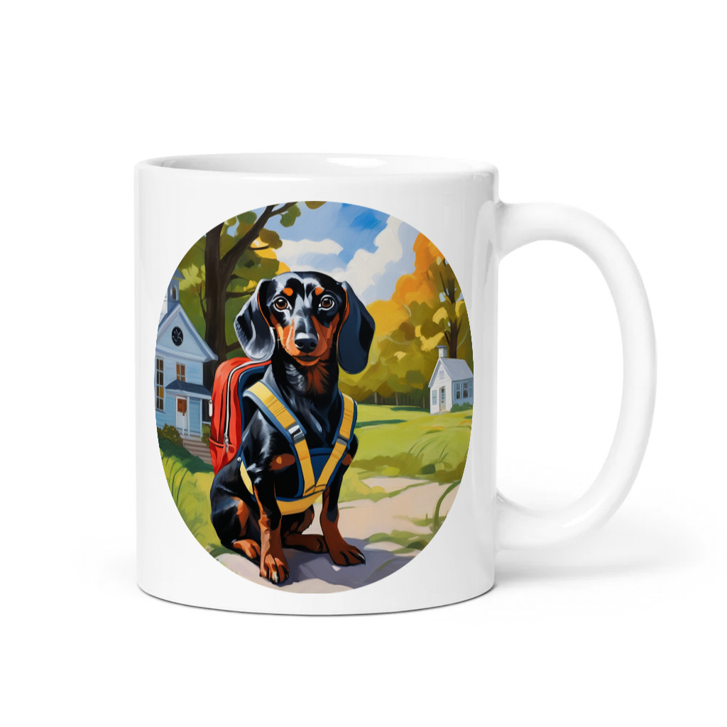 PugMug Custom Black Dachshund Mug
