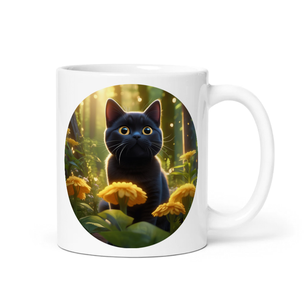 PugMug Custom Black British Shorthair Cat Mug