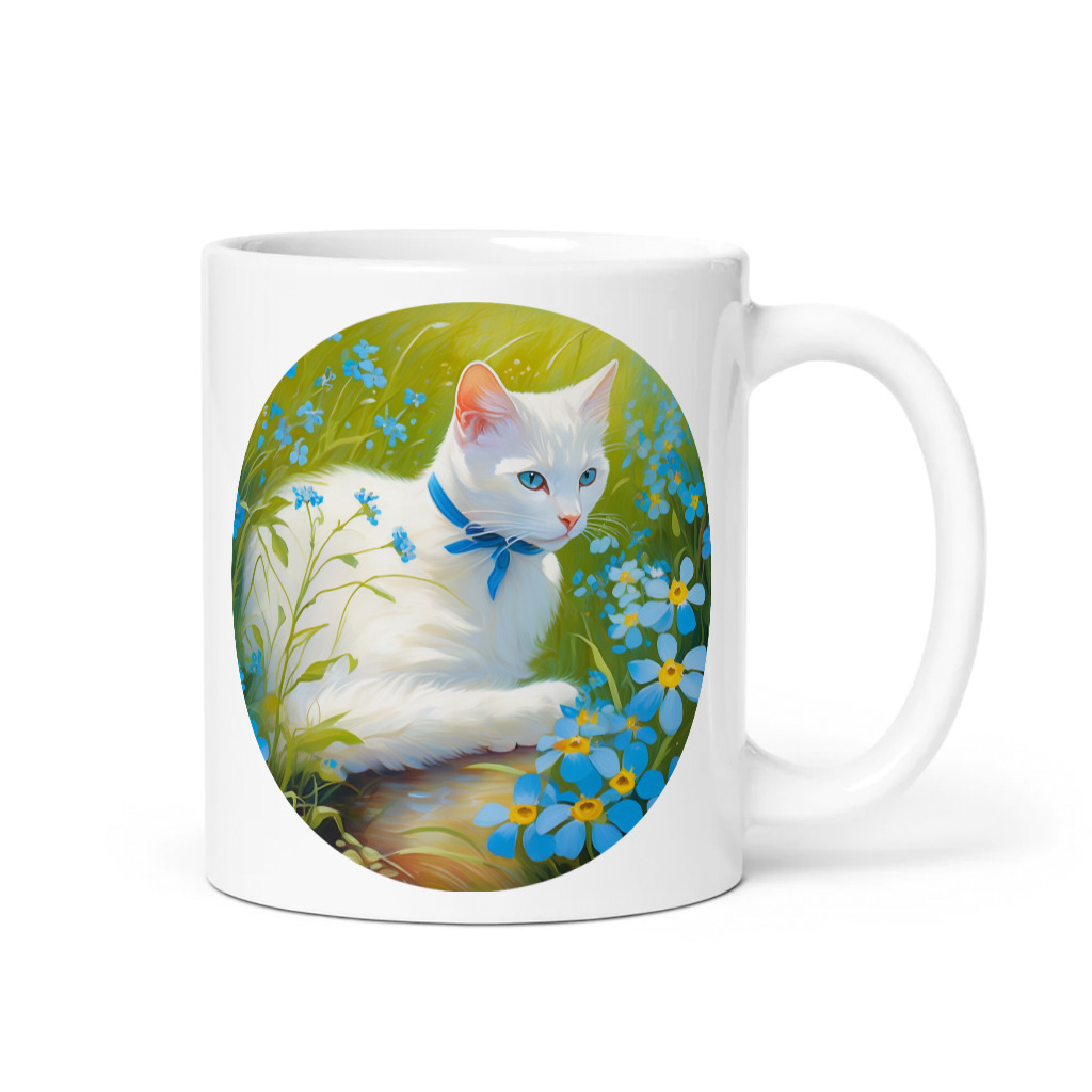 PugMug Custom White Companion Cat Mug