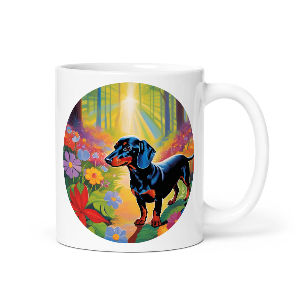 PugMug Custom Black Dachshund Mug