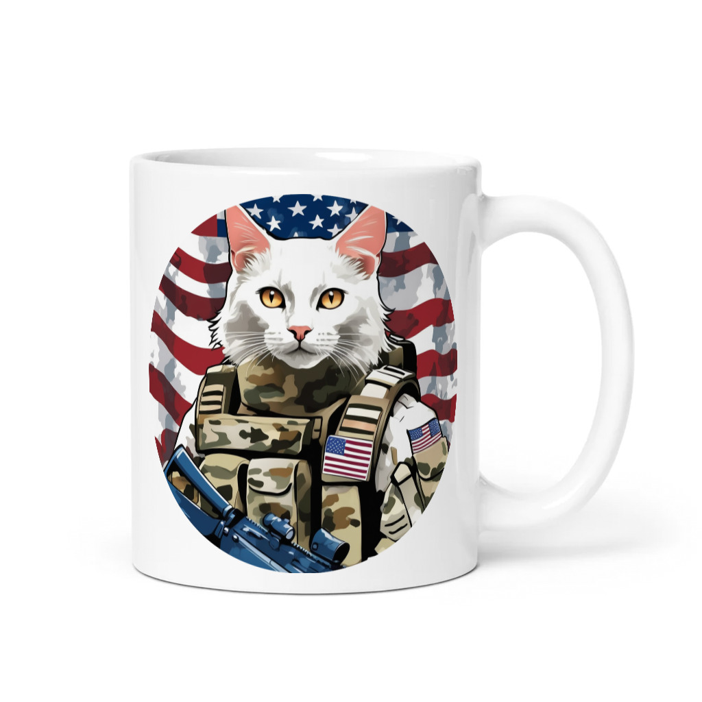 PugMug Custom White Companion Cat Mug