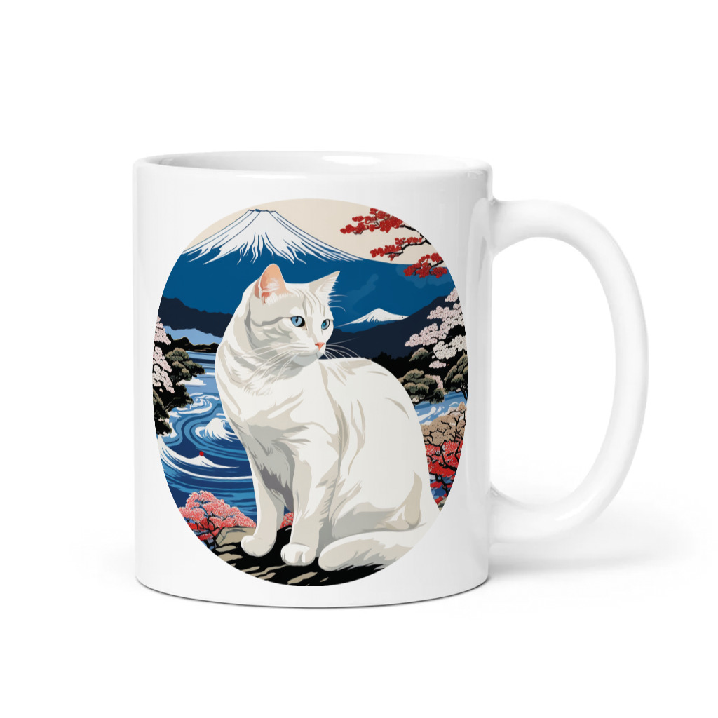 PugMug Custom White Companion Cat Mug