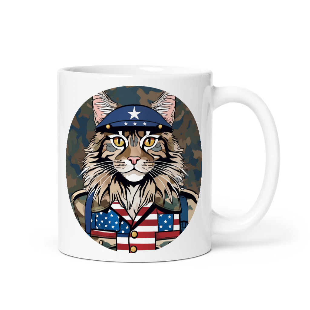PugMug Custom Tabby Maine Coon Cat Mug