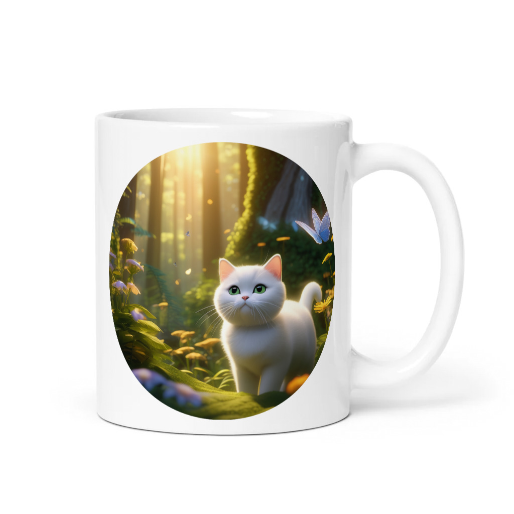 PugMug Custom White British Shorthair Cat Mug