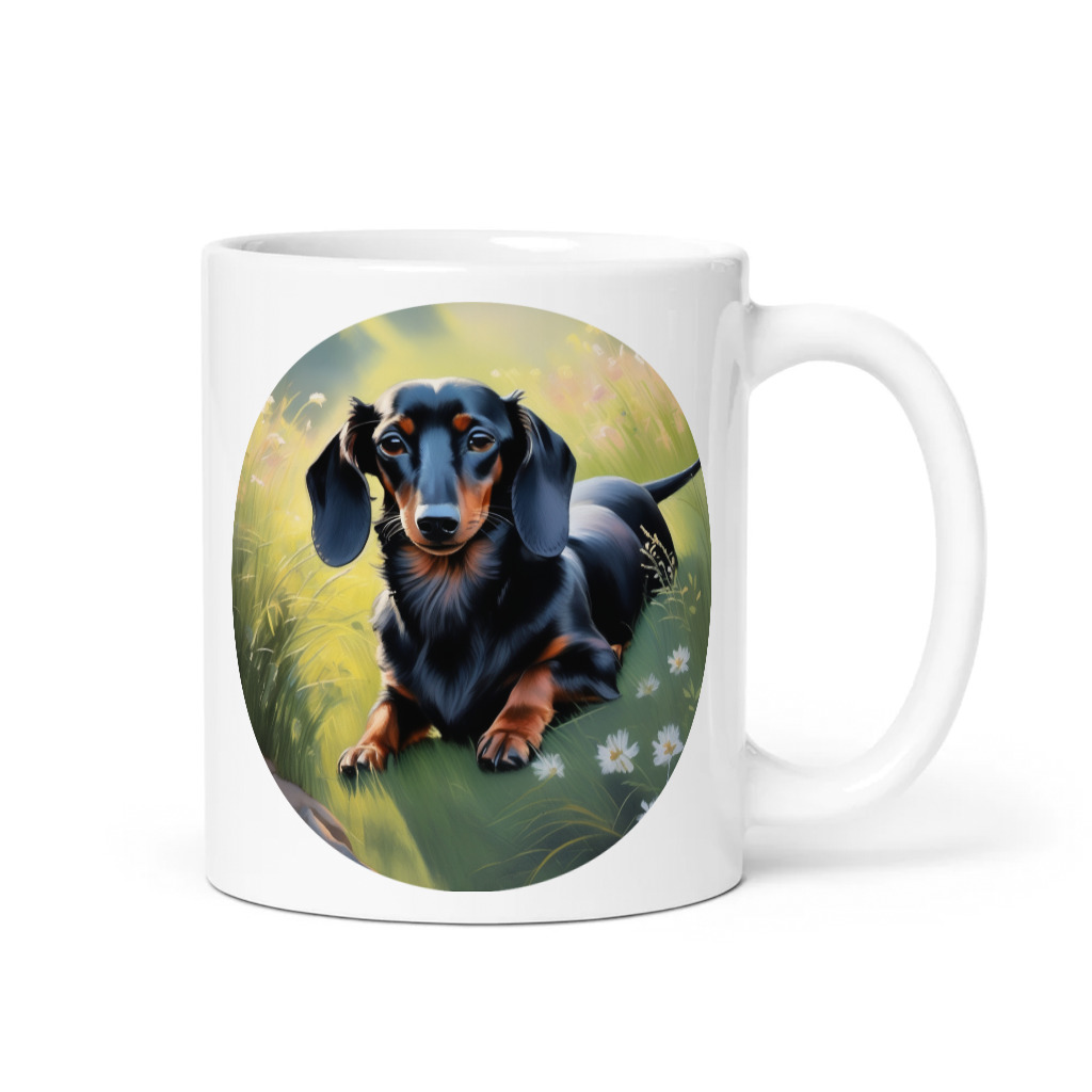 PugMug Custom Black Dachshund Mug