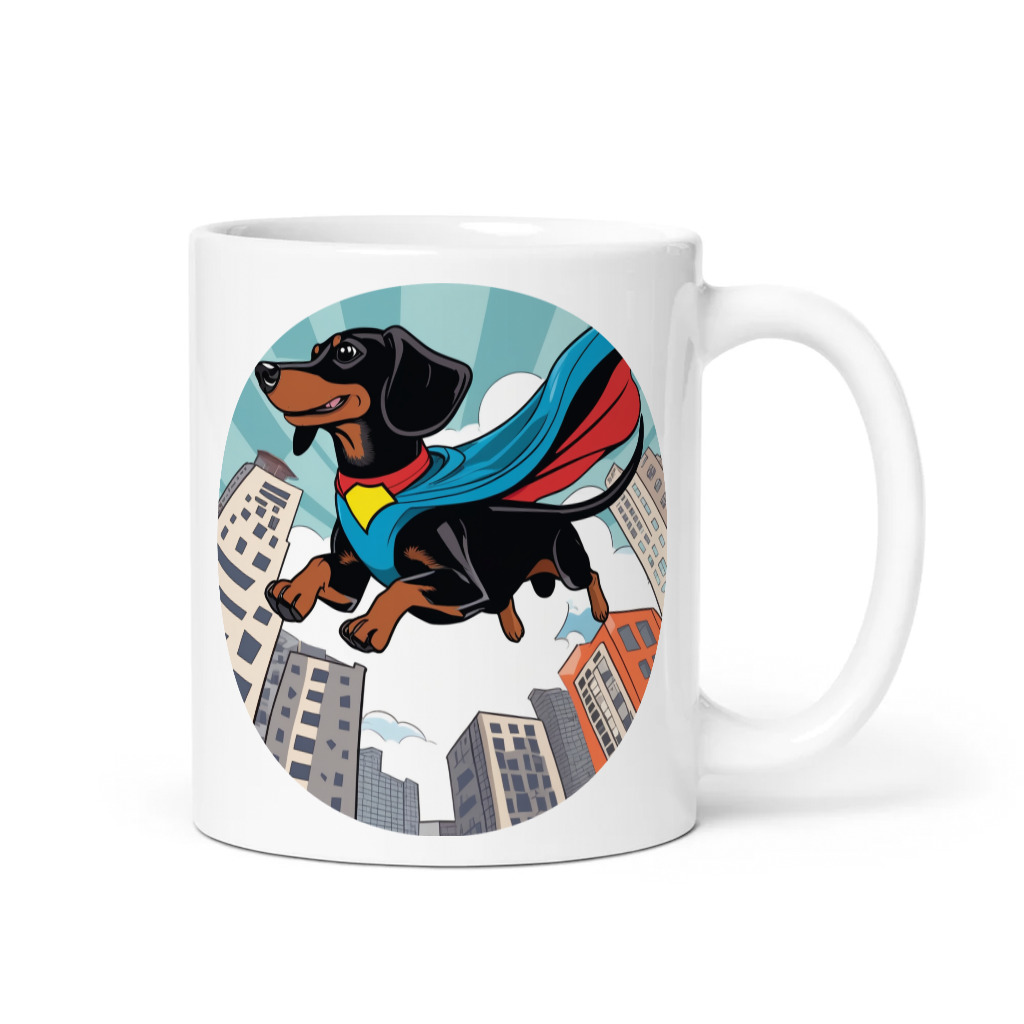 PugMug Custom Black Dachshund Mug