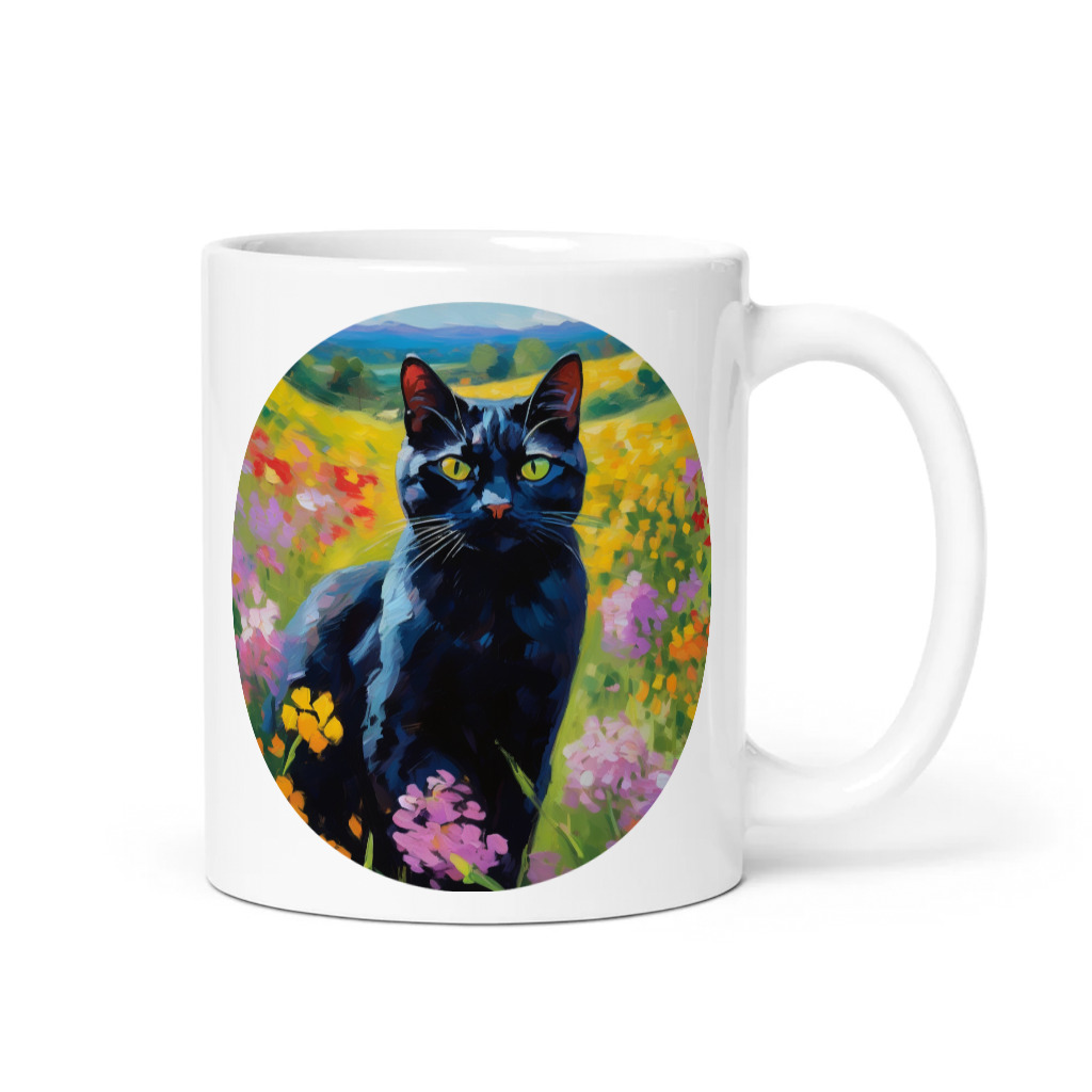 PugMug Custom Black American Shorthair Cat Mug