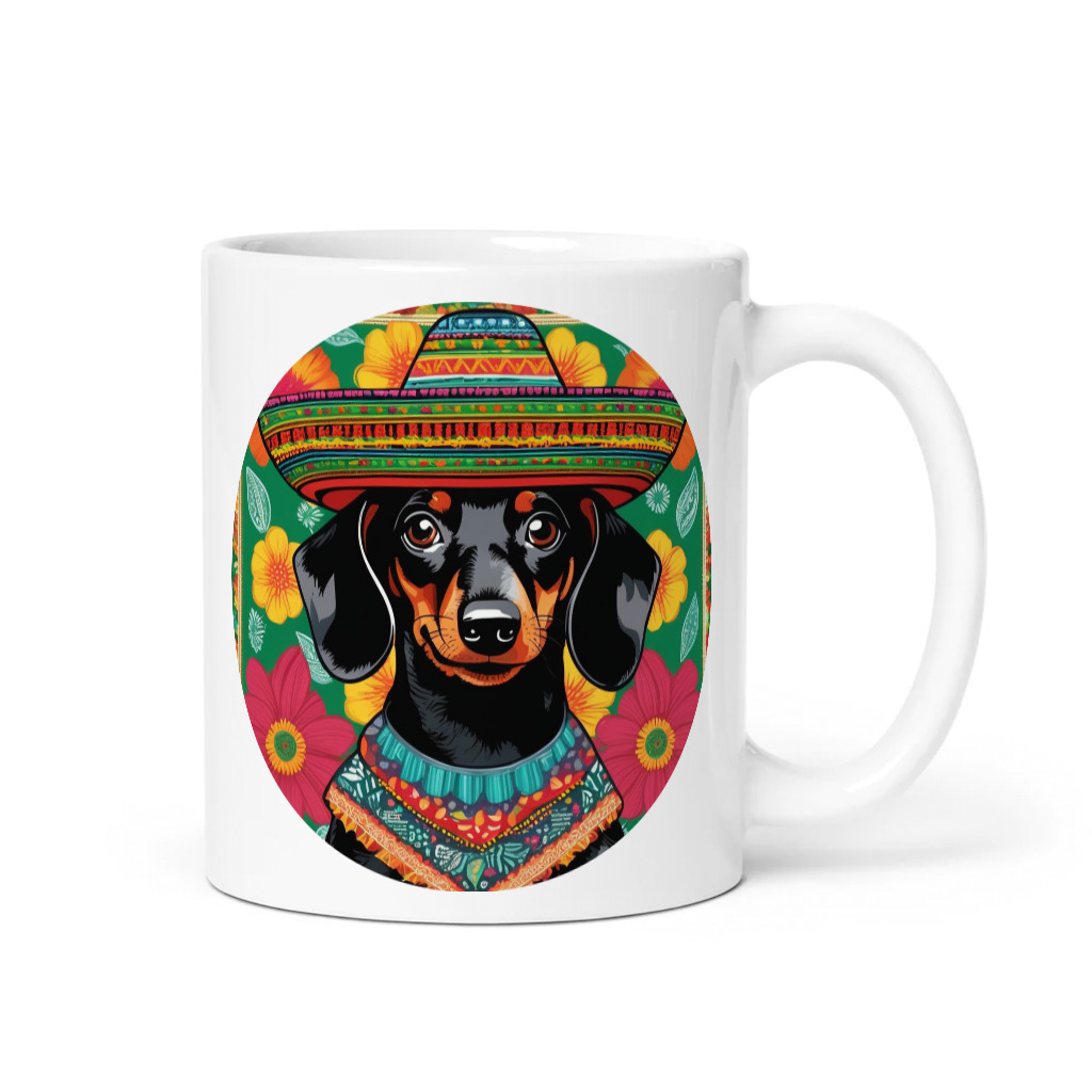 PugMug Custom Black Dachshund Mug