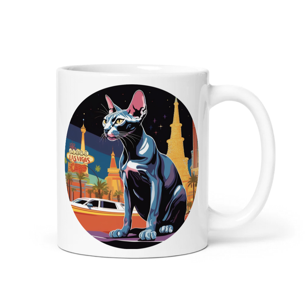 PugMug Custom Black Sphynx Cat Mug