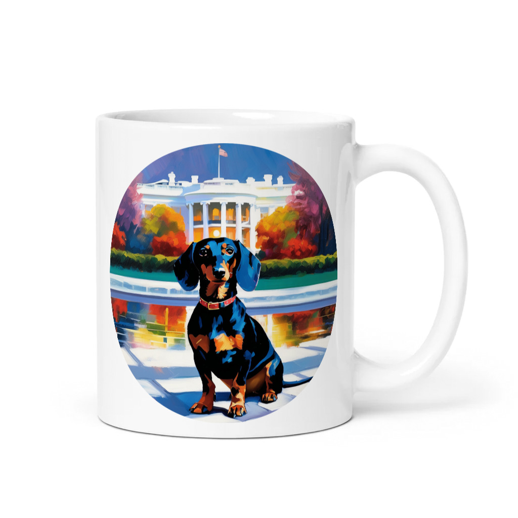 PugMug Custom Black Dachshund Mug
