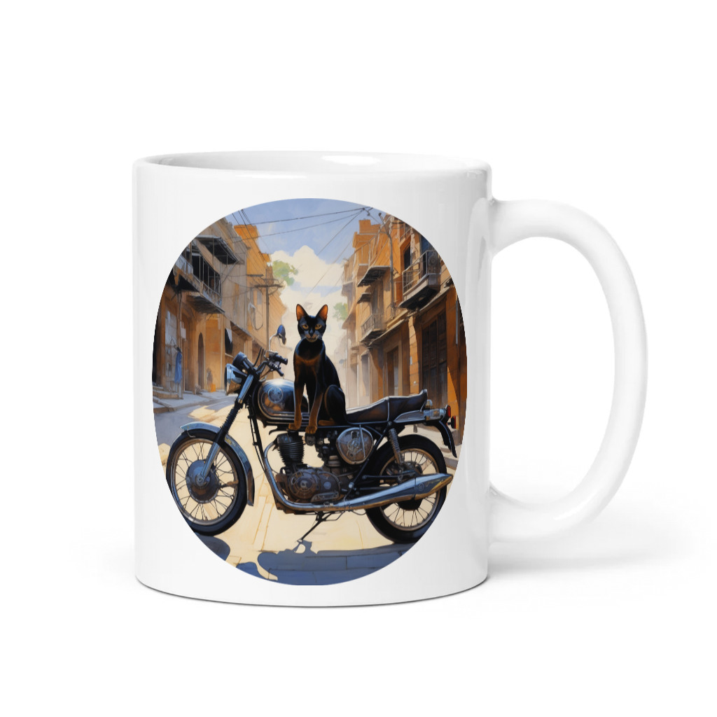 PugMug Custom Black Abyssinian Cat Mug