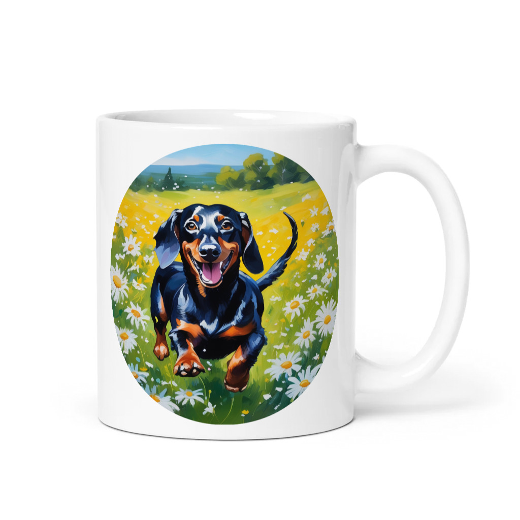 PugMug Custom Black Dachshund Mug