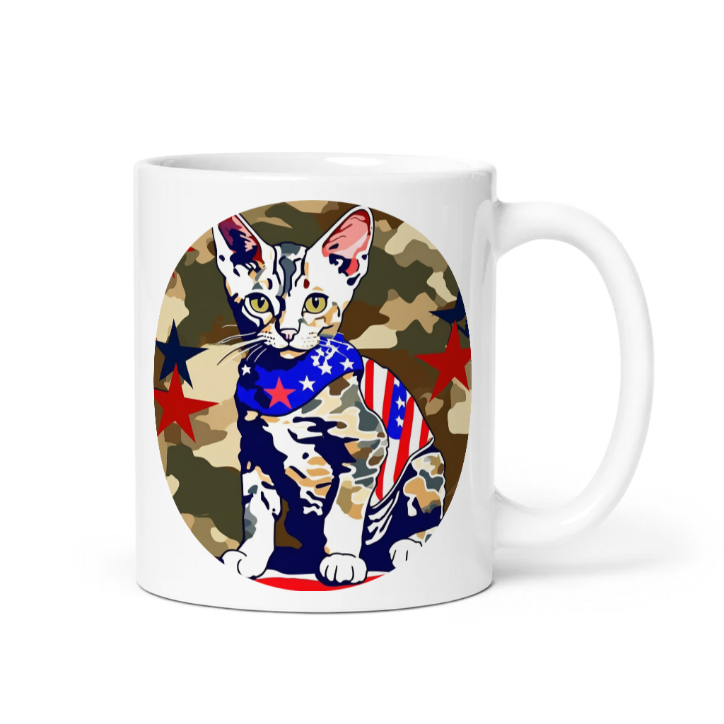 PugMug Custom Tabby Devon Rex Cat Mug