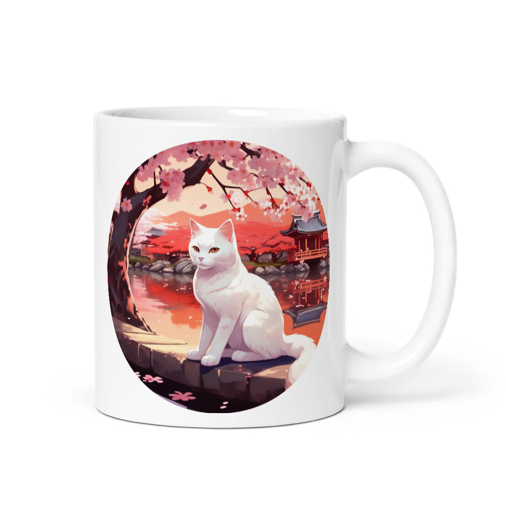 PugMug Custom White Companion Cat Mug