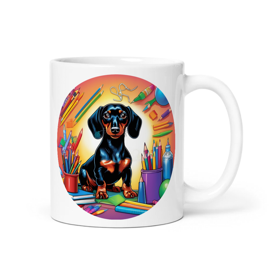 PugMug Custom Black Dachshund Mug